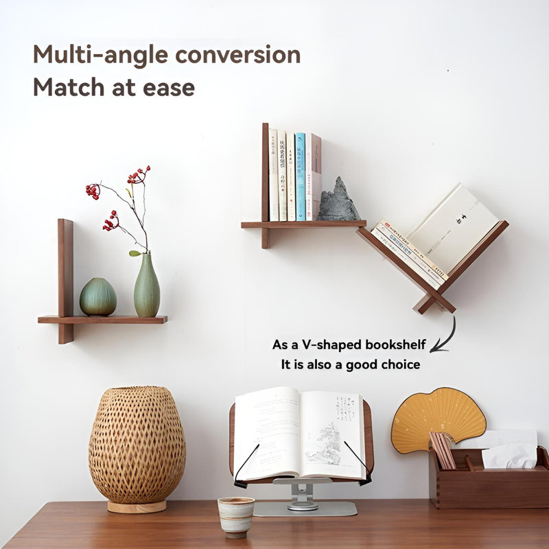 Solid Wood Floating Wall Shelf