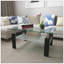 Table basse rectangulaire en verre, table basse transparente, tables d'appoint modernes pour le salon, meubles de salon-120939001