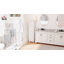 HOMCOM Tall Storage Cabinet with Adjustable Shelves and Double Doors