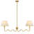 Wave Squiggle 2-Arm Pendant Light In Brass-101991363