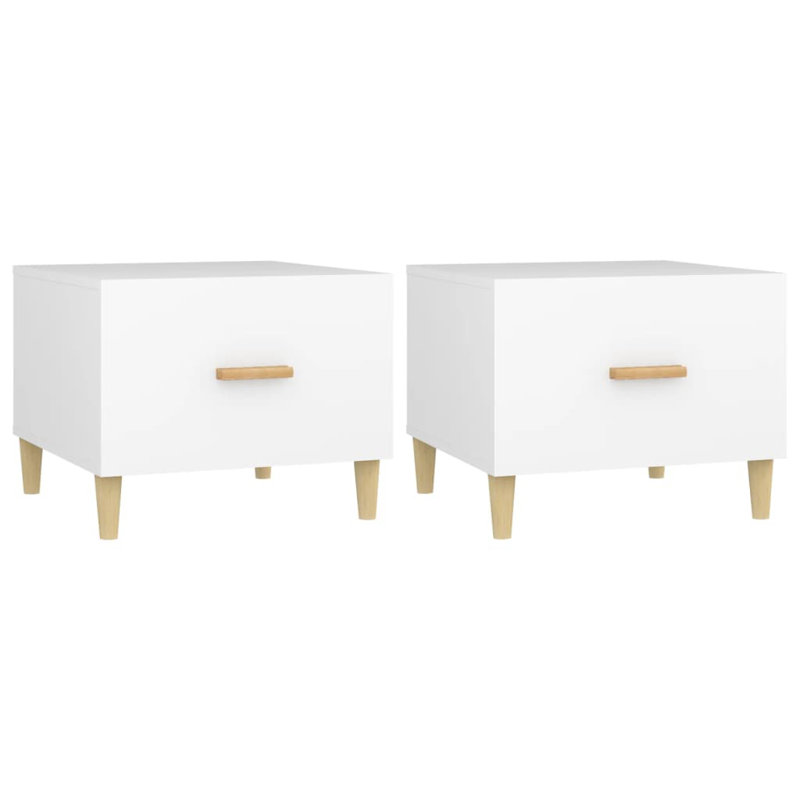 Cuellar Three Leg Coffee Table, White