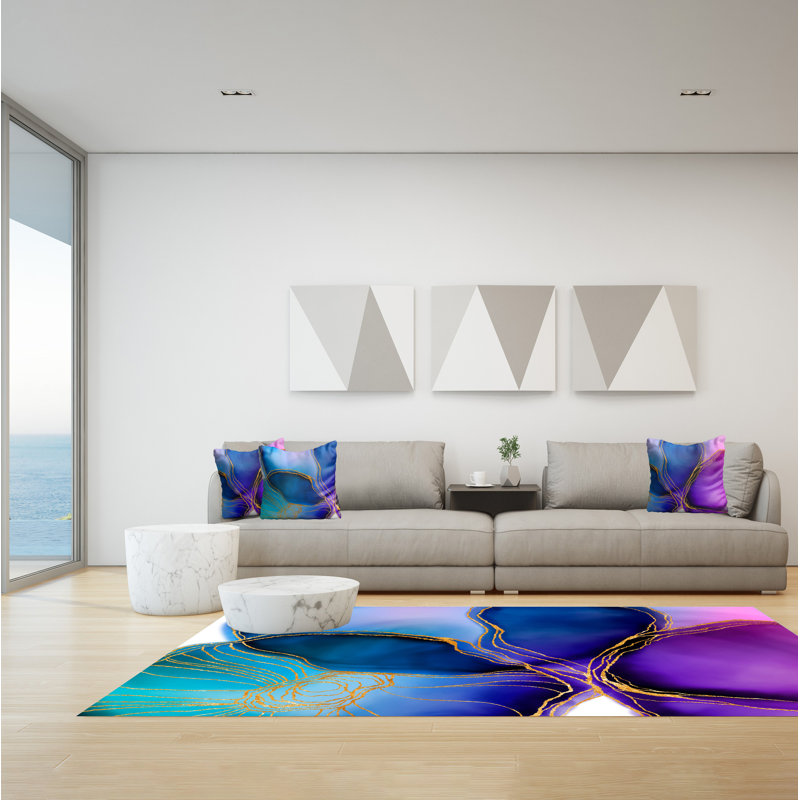 Freyah Abstract Area Rug, Rectangle 140 x 200cm