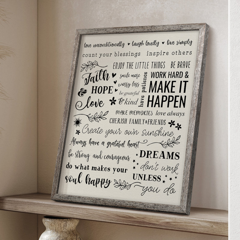 Create Your Own Sunshine Framed Print - Solid Wood, 15" H x 12" W