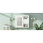 Armoire murale de salle de bain 32 "avec miroir, armoire à pharmacie murale avec 3 tablettes, armoire de rangement avec porte à miroir