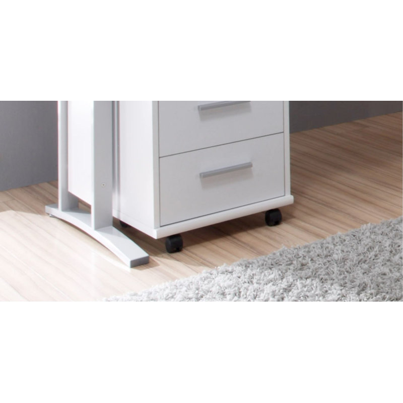 Dankrad L-Shape Executive Desk, White