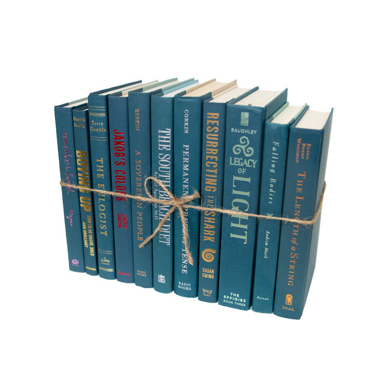Decorative Books - Blue Spruce Book Bundle - 1 Foot of Books