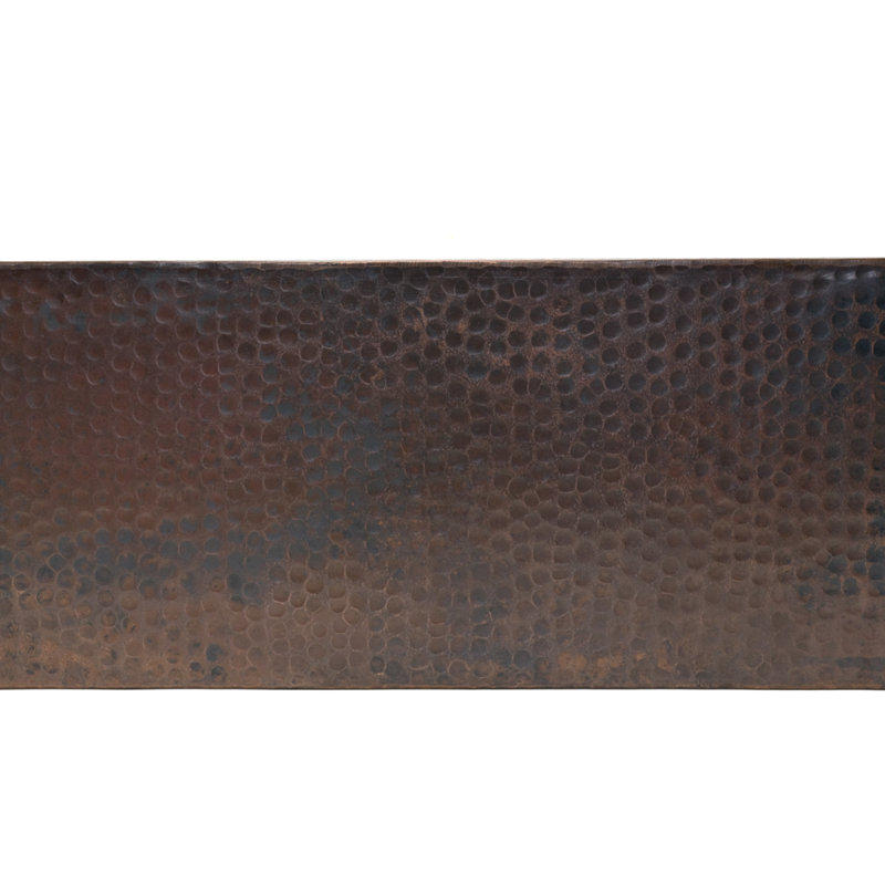 33" Hammered Copper Apron Front Single Basin Kitchen Sink
