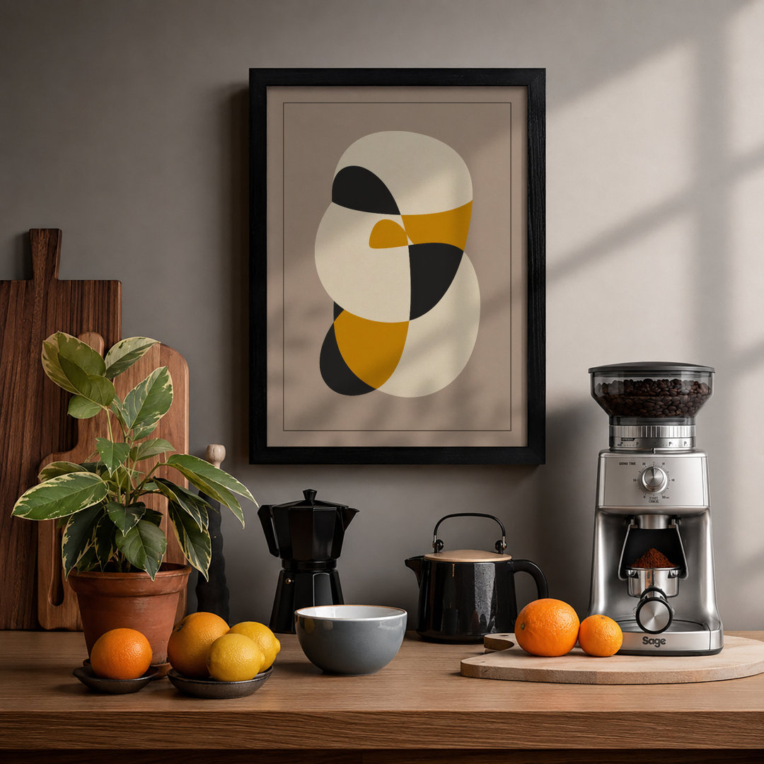 Sculptural Forms Modern - Framed Print