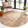 Heyman Hand Loomed Jute, Cotton Geometric Rug