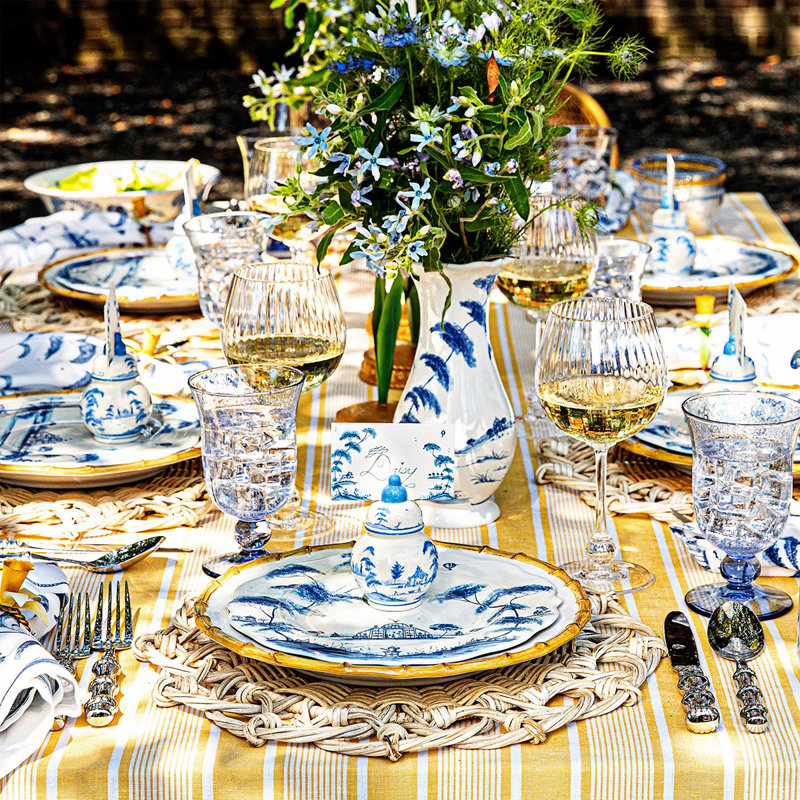 Country Estate Place Card Holder Set - Delft Blue