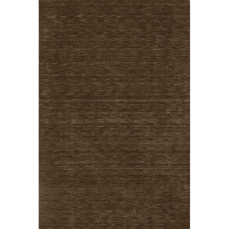 Tapis chocolat en laine touffeté à la main Toby, Rectangle 2 pi x 3 pi