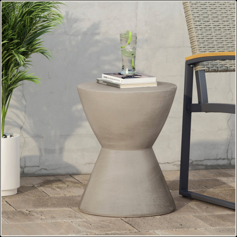 Outstanding Lightweight Concrete Side Table For Outdoor Spaces, Enhancing Ambiance And Functionality