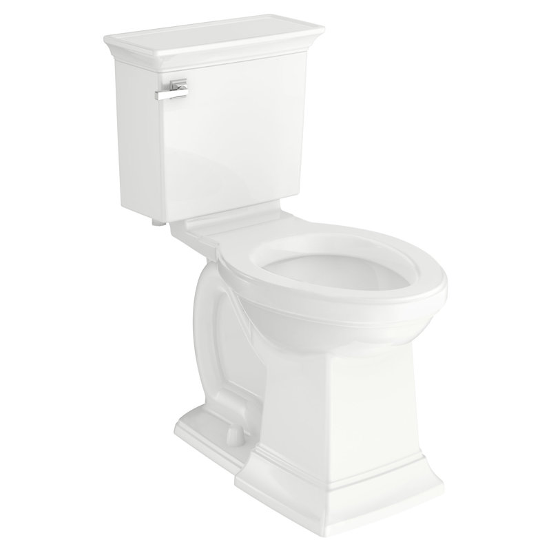 American Standard Town Square 1.28 GPF Elongated 16.5 Comfort Height Chair Height Floor Mounted Toilet, White, Left-Hand