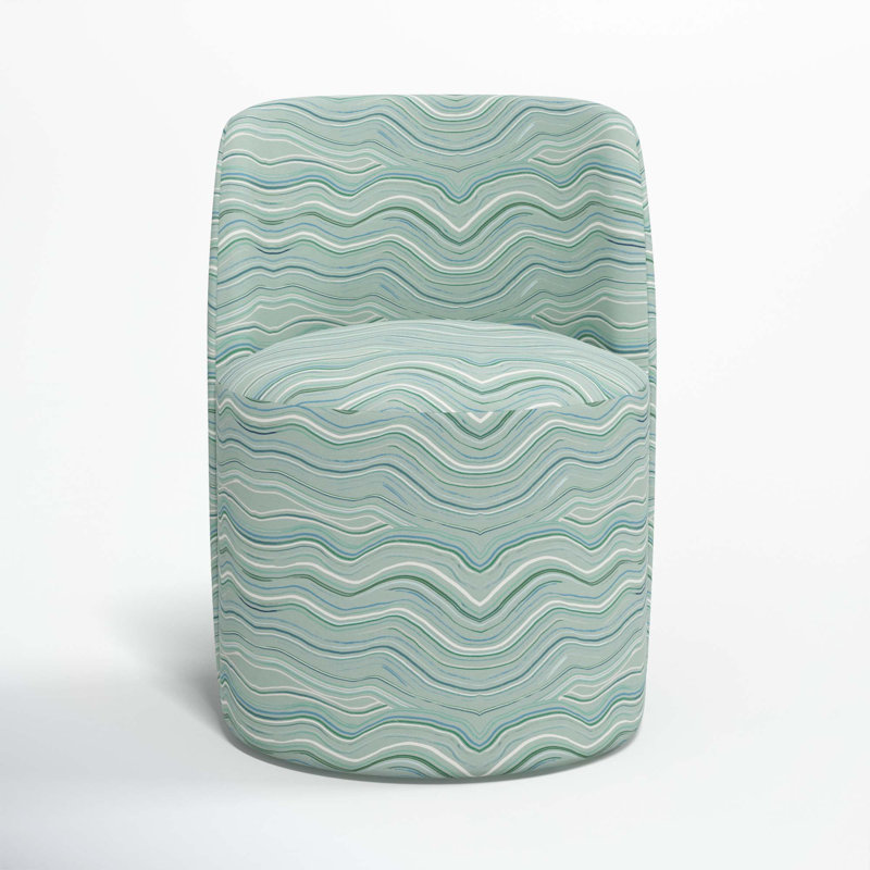 Begonia Dining Chair, Makes Waves Blue Mist