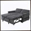 Canapé-lit convertible avec canapé-lit de 62,75 po avec dossier réglable et ports USB pour le salon, gris-271724010