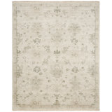 Meladee Wool Floral Area Rug in Ivory