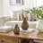 Elize Set Of 2 Modern Abstract Walnut Finish Tabletop Hen Chicken Sculpture Figures