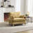 Chenille Upholstered Convertible Chair-87112325