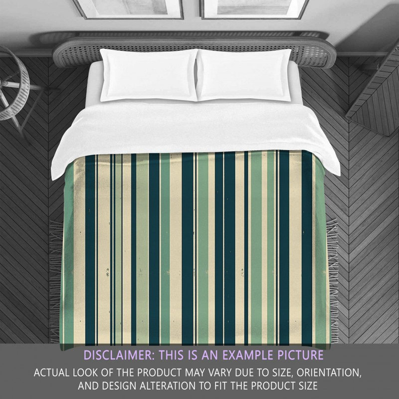 Vertical Striped Bedding, Twin Comforter