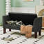 Banc de rangement en bois massif Hannabel-957142782