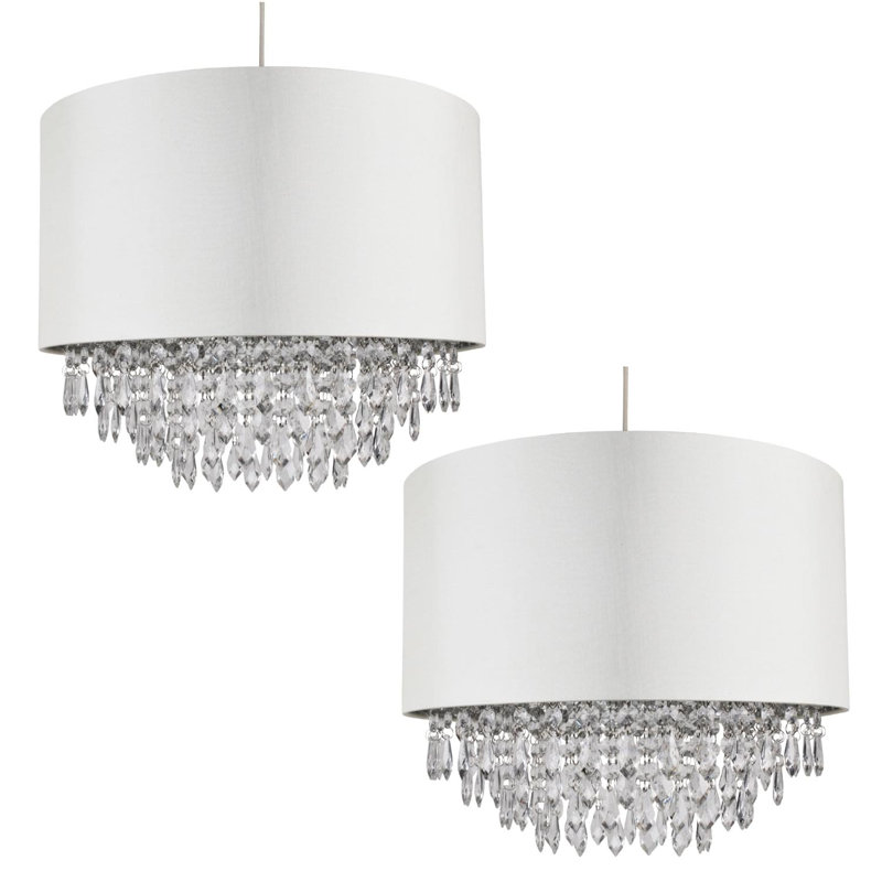Lampley Semi Flush Mount, 20" H x 30" W x 30" D, Cream