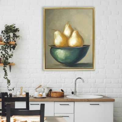 Cadre flottant The Golden Pears Bowl, design par Ramona Murdock