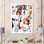 Collage de mode, portrait de femme - œuvre d'art sur toile Glam