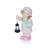 17"H Girl Holding Lantern Solar Statue with LED Lights