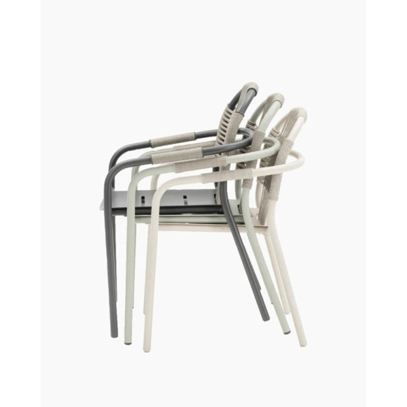 Cleo Outdoor Dining Armchair, Dune White, Dune White