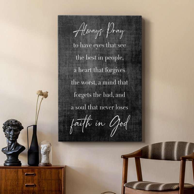 Faith in God - galerie sur mesure Cavas, H 36 po x l 24 po