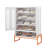 5.9 "High Foot Double-Sided Mesh Door Shoe Cabinet With Movable Double-Layer Partitions And Hollow Base Moisture-Proof And Seismic Design, Accessible Through Sweeping Machines, Suitable For Living Roo-128951093