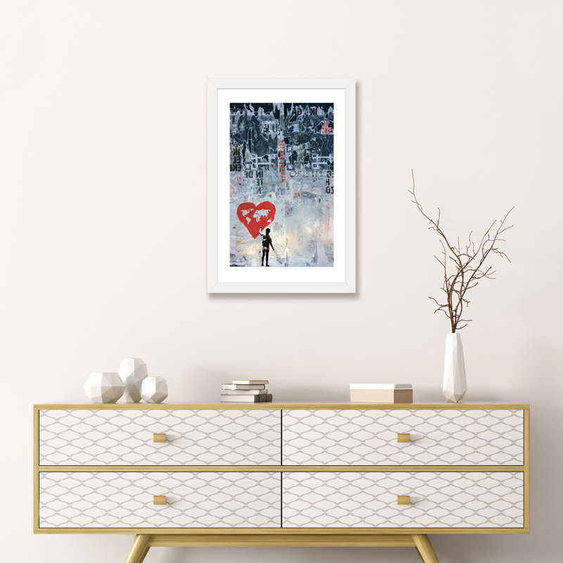 «Wild World» - Impression, H 24 po x l 32 po x P 1 po, Papier blanc