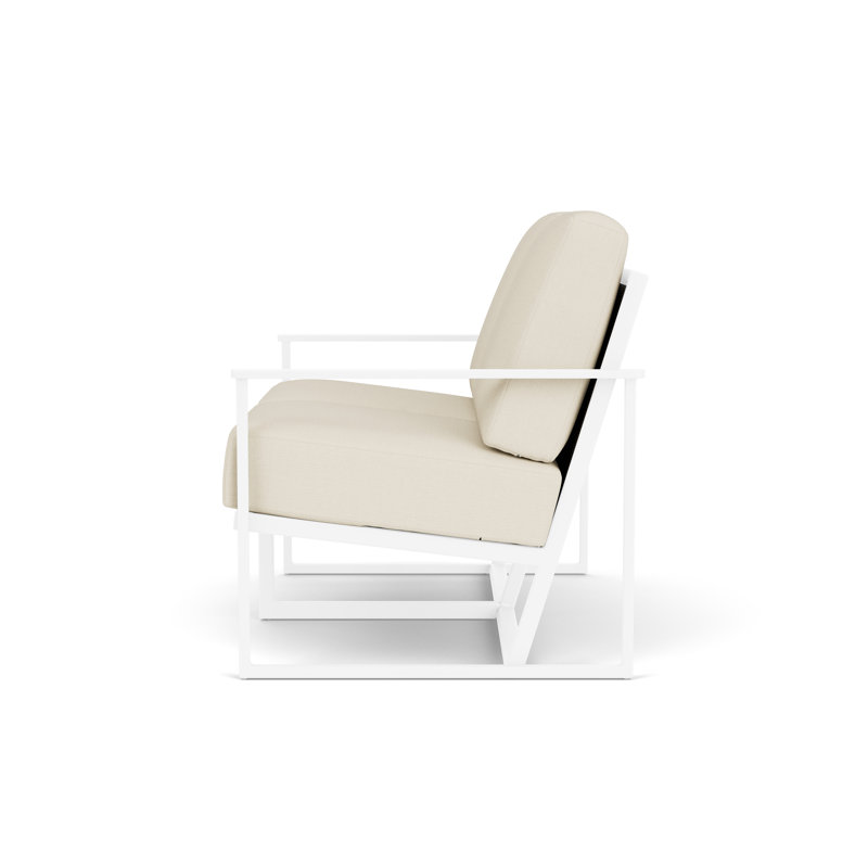 Summit Outdoor 2 - Seat Loveseat, Linen, Sailcloth Sailor, White