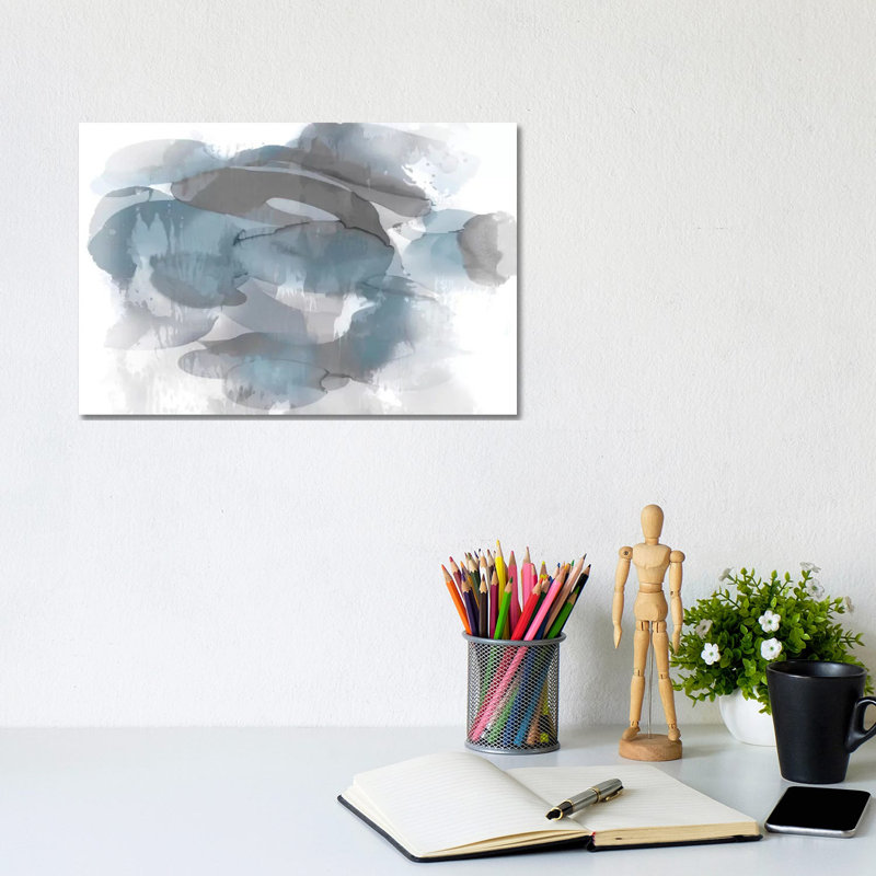 Aqua Flow I by Kristina Jett - Wrapped Canvas Gallery-Wrapped Canvas Giclée, 20.32 cm H x 30.48 cm W