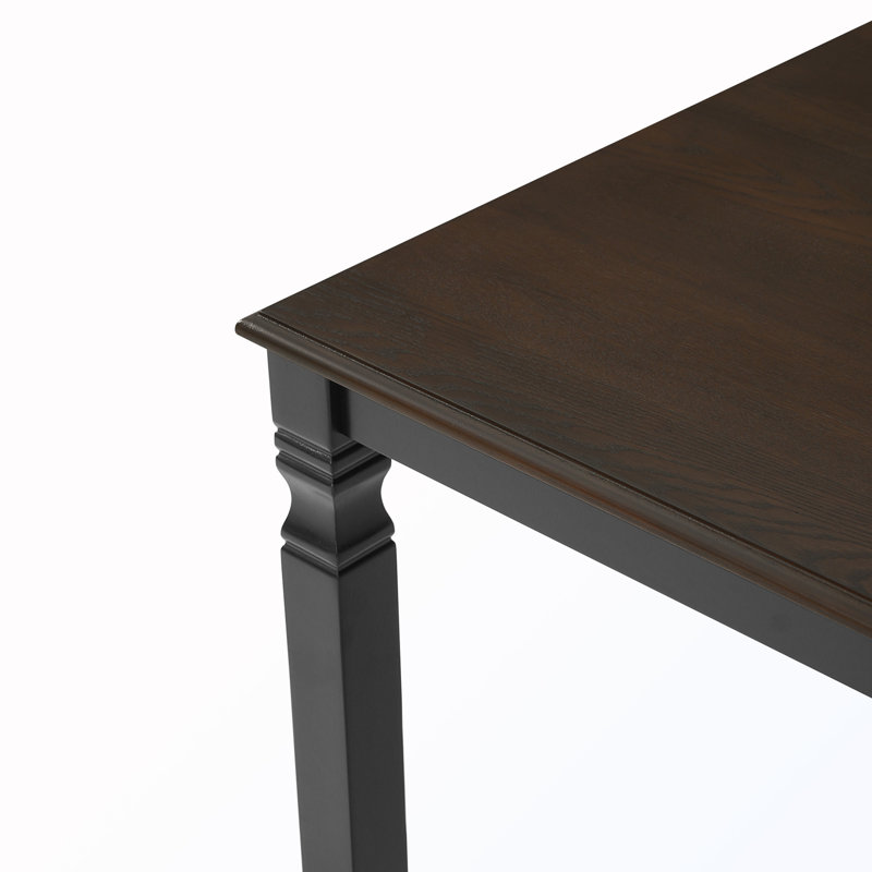Extendable Dining Table, Espresso / Black