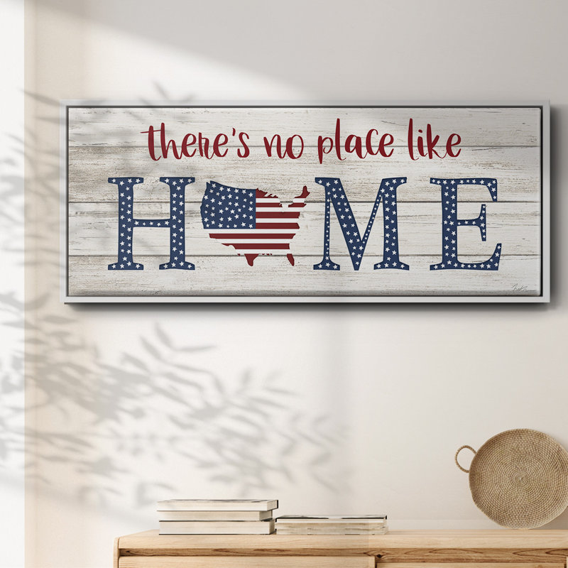 No Place Like Home- Framed Canvas