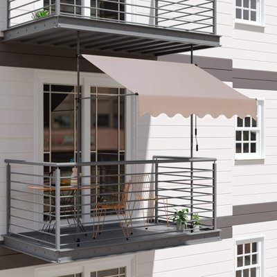 13cm X 171cm Rectangular Balcony Parasol