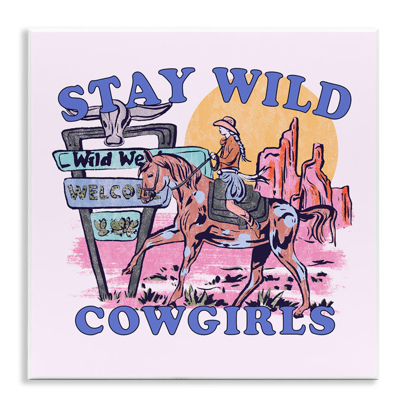 «Stay Wild Cowgirls», art mural par Melissa Wang