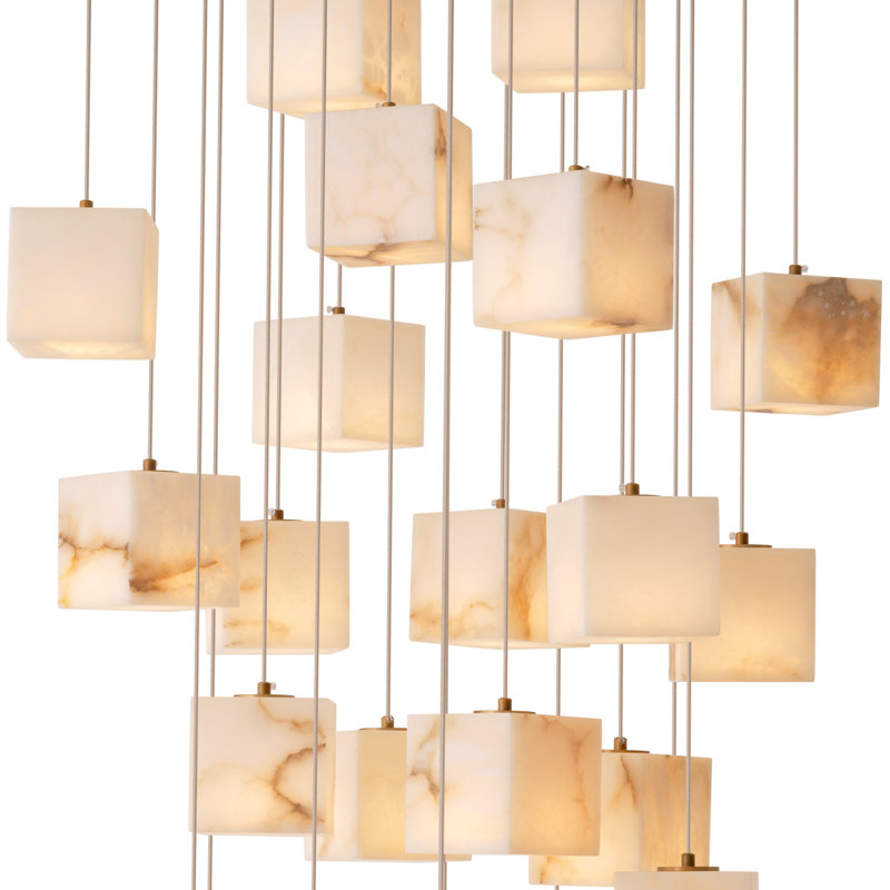 Chandelier Duboce Antique Brass Finish - Lamp