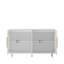 Buffet d'appoint cannelé avec tablettes réglables-580191102