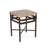 Round Metal Outdoor Side Table , 20'' in. W 20'' in. D