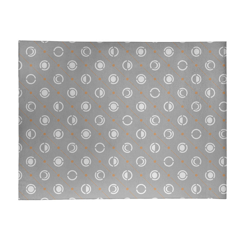 Tapis gris/zone blanche moon phases, Rectangle 4 pi x 6 pi