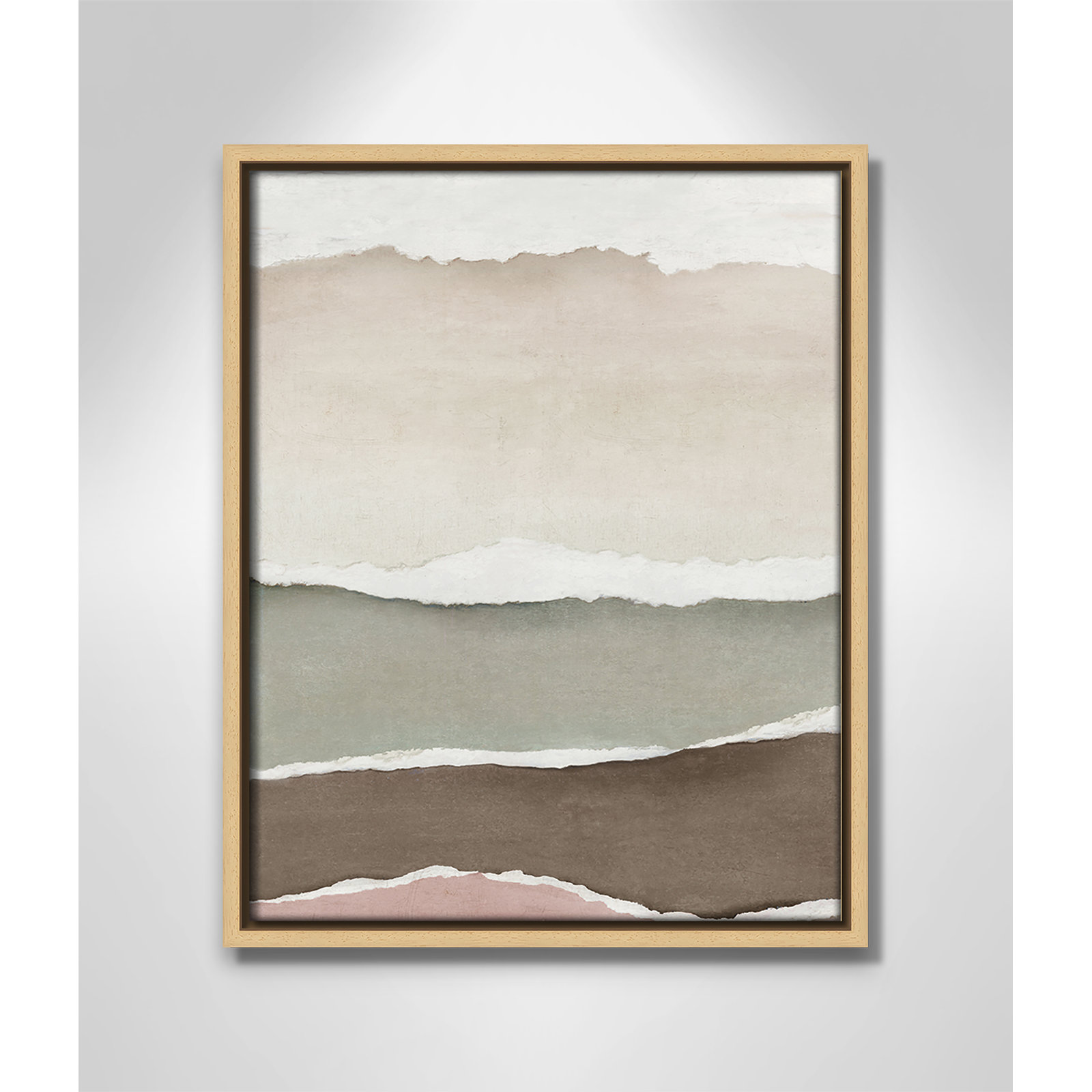Torn Whispers I Print by Emma Peal, 15.5" H x 12.5" W, Natural Floater