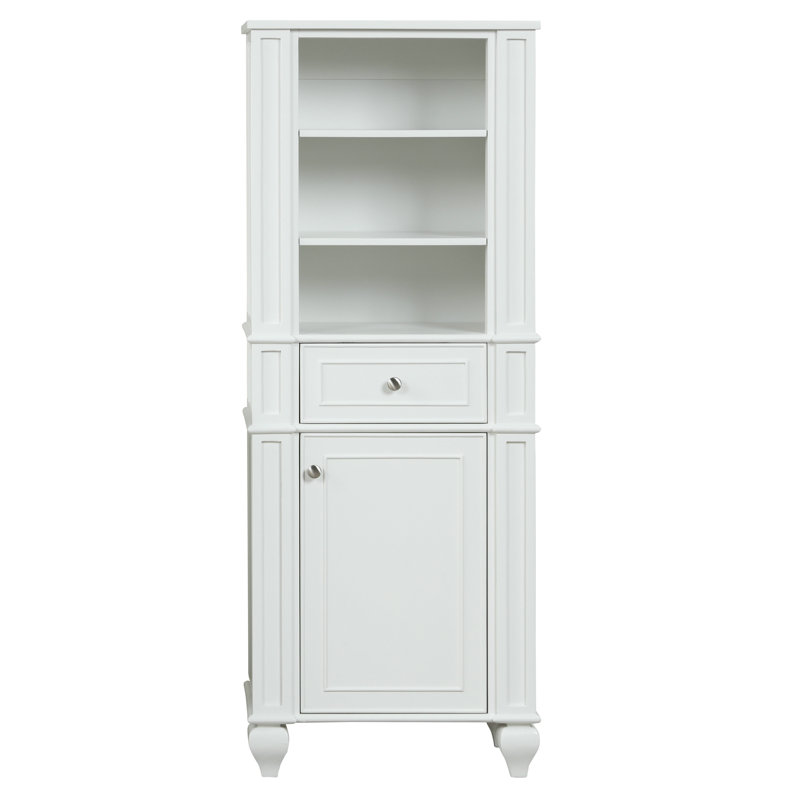 Lark Manor Arbesa Solid Wood Freestanding Linen Cabinet | Wayfair