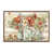 Toile avec cadre en bois brun