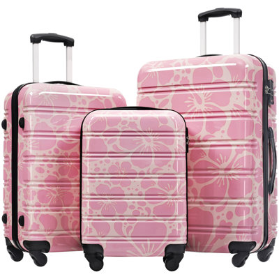 Hardshell Luggage Sets 3 pcs Spinner Suitcase with TSA Lock Lightweight-20"+24"+28" Luggages