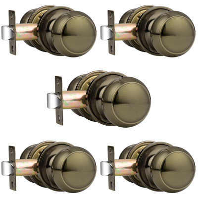 Door Knobs with Round Rosette, Keyless Lock
