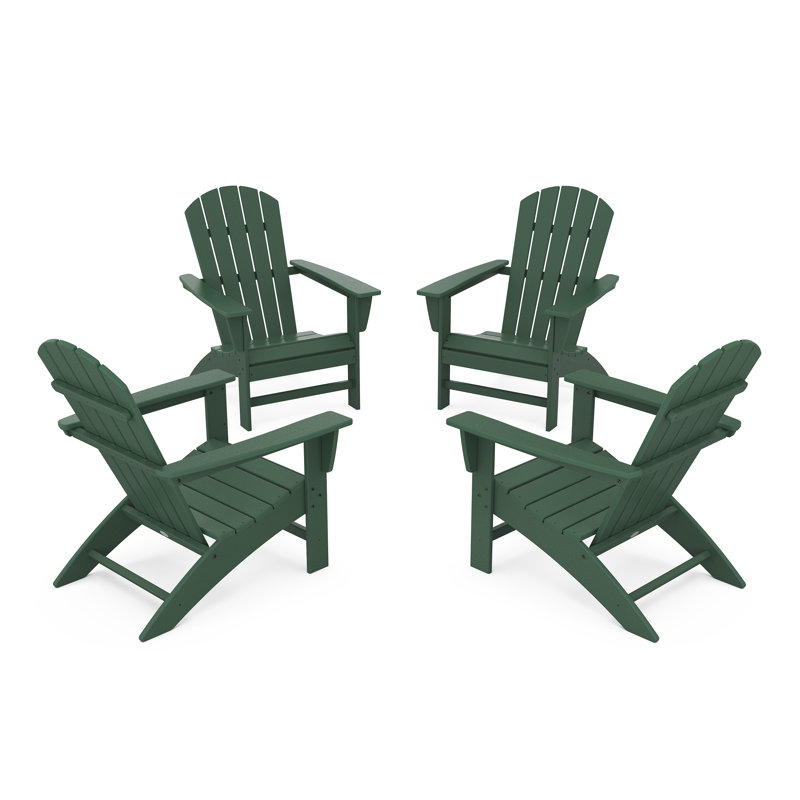 Ensemble de conversation POLYWOOD Nautical Adirondack, Vert