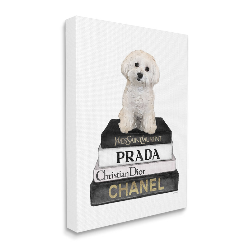 Maltese Dog Glam Pet Fashion, Toile tendue, H 16 po x l 20 po
