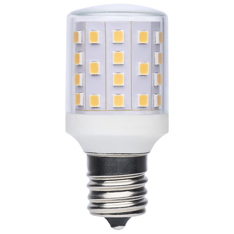 DEL T14 3,5 watts - 3 000 K CCT - transparent - base E17 - à intensité variable - 120 volts, 3000 Kelvins